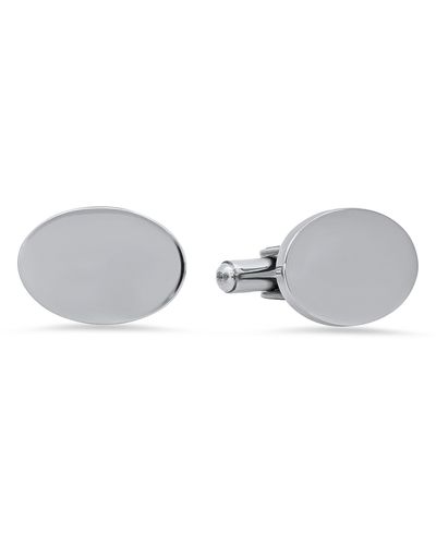 HMY Jewelry Hickey By Hickey Freeman Oval Cuff Links - Multicolor