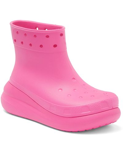 Crocs™ Gender Inclusive Crush Waterproof Platform Boot - Pink