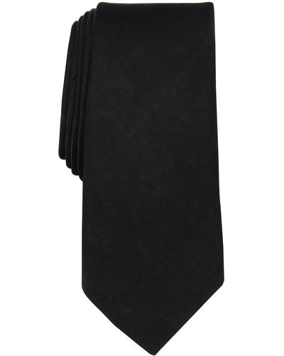 Original Penguin Parham Solid Satin Tie - Black