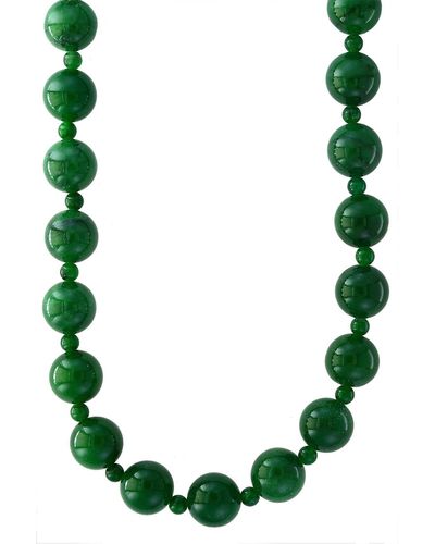 Effy 14k Yellow Gold Green Jade Necklace
