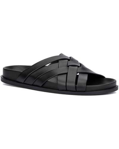 Aquatalia Iselda Crisscross Slide Sandal - Black