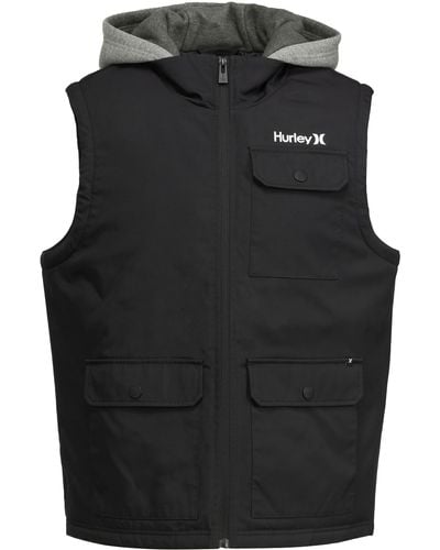 Hurley Remus Hooded Vest - Black