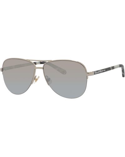 Kate Spade 57mm Bethannos Aviator Sunglasses - Multicolor