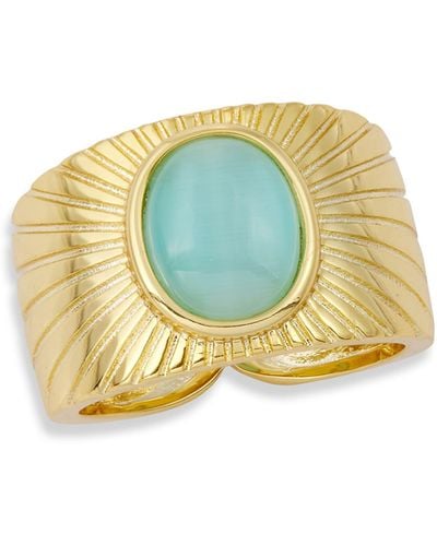 Savvy Cie Jewels Cat's Eye Ring - Multicolor
