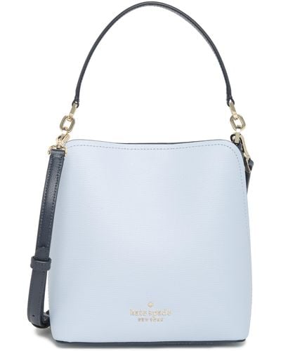 Kate Spade Darcy Small Leather Bucket Bag - Blue