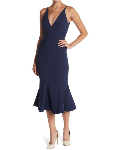 Dress the population fiona midi hotsell mermaid dress