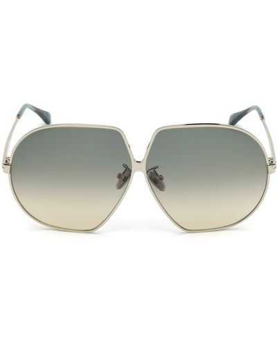 Tom Ford 66mm Geometric Oversize Sunglasses - Multicolor