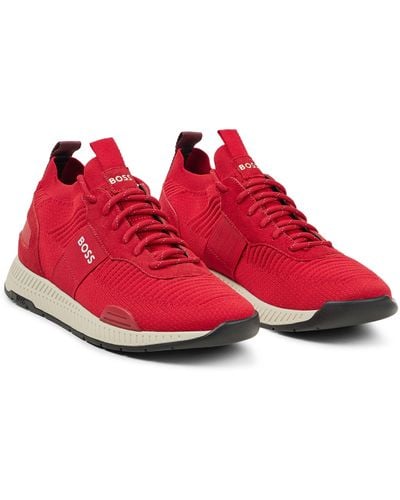 BOSS Titanium Sneaker - Red