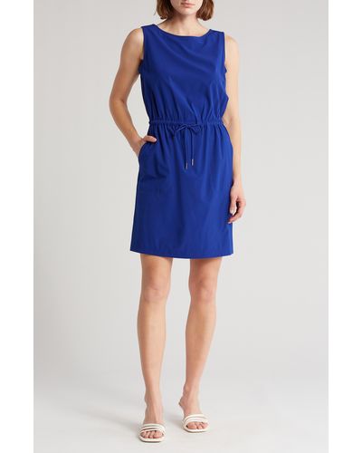 Calvin Klein Commuter Drawstring Dress - Blue