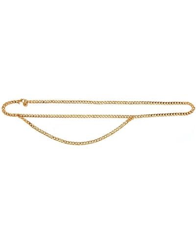 Linea Pelle Drape Waist Chain - Metallic