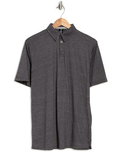 Burnside Short Sleeve Polo Shirt - Gray