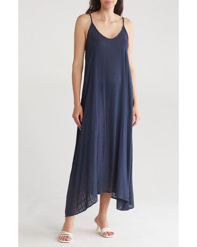 Nordstrom Flowy Cover-up Maxi Dress - Blue