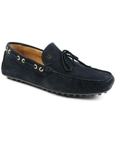 Bruno Magli Tino Suede Penny Loafer - Blue
