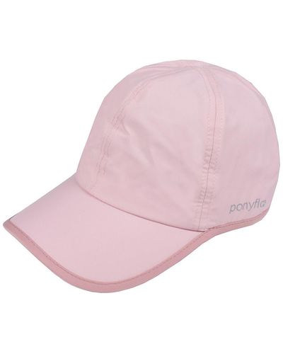 David & Young Water Resistant Active Ponyflo Hat - Pink