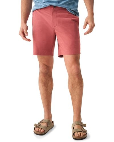 Faherty All Day Hybrid Shorts - Red