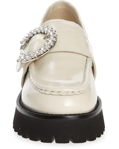 Jeffrey Campbell Recess-o Loafer In Ivory Crinkle Patent At Nordstrom Rack - White