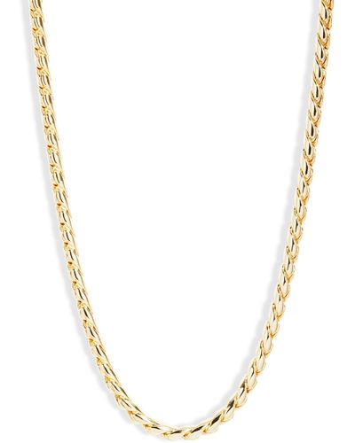 Nordstrom Long Wrap Link Necklace - Metallic