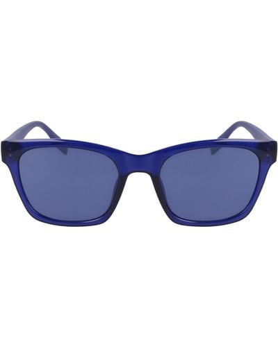 Converse 53mm Rectangular Sunglasses - Blue