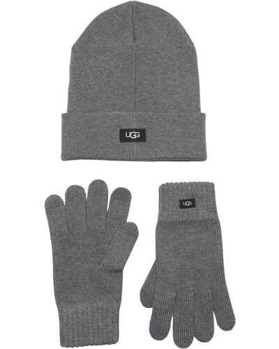 UGG Hat & Tech Glove Set - Gray