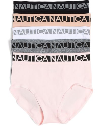 Nautica Pack Of 5 Logo Jacquard Brief Underwear - Multicolor
