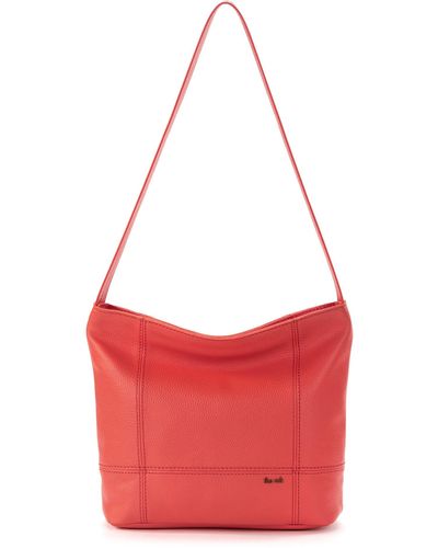 The Sak Leather Hobo Bag In Cayenne At Nordstrom Rack - Red