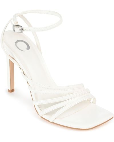 Journee Collection Louella Tru Comfort Foam Heeled Sandal - White