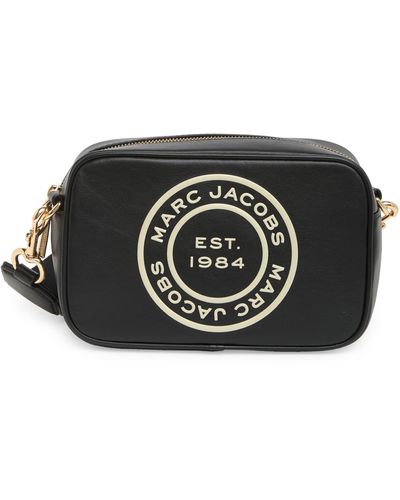 Marc Jacobs Flash Leather Camera Crossbody Bag - Black