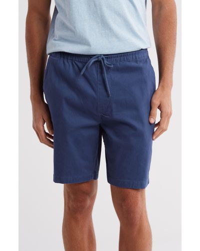 Volcom Road Trip Stretch Cotton Shorts - Blue