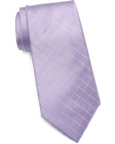 Calvin Klein Chandler Stripe Tie - Purple