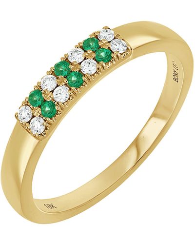 Bony Levy El Mar 18k Yellow Gold Diamond & Emerald Ring - Metallic