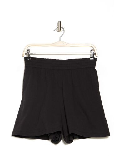 Abound Pull-on Cotton Gauze Shorts - Black
