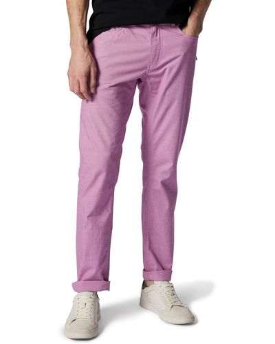 Rodd & Gunn Straight Leg Stretch Cotton Pants - Purple