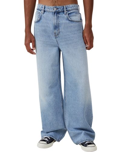 Cotton On Super Baggy Wide Leg Jeans - Blue