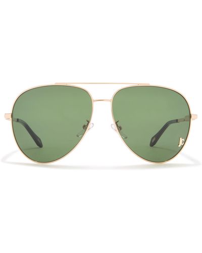 Just Cavalli 60mm Aviator Sunglasses - Green