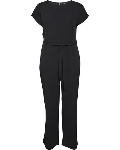 Vero Moda Fati Bat Sleeve Jersey Jumpsuit - Black
