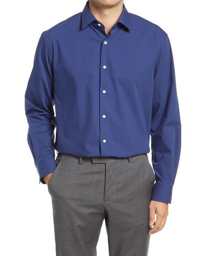 Nordstrom Tech-smart Traditional Fit Dress Shirt - Blue