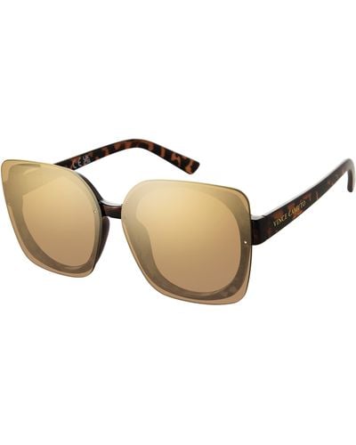 Vince Camuto Oversize Square Sunglasses - Metallic
