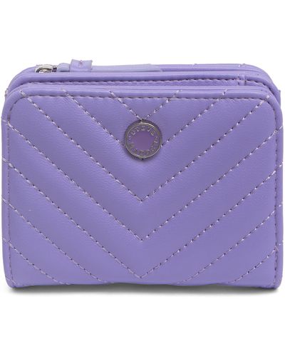 Steve Madden Quest Zip Wallet In Purple Violet At Nordstrom Rack