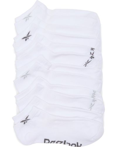 Reebok Assorted 6-pack Logo No-show Socks - White