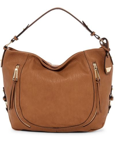 Jessica Simpson Roxanne Faux Leather Hobo Bag - Brown