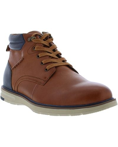 English Laundry Dariel Colorblock Leather Boot - Brown
