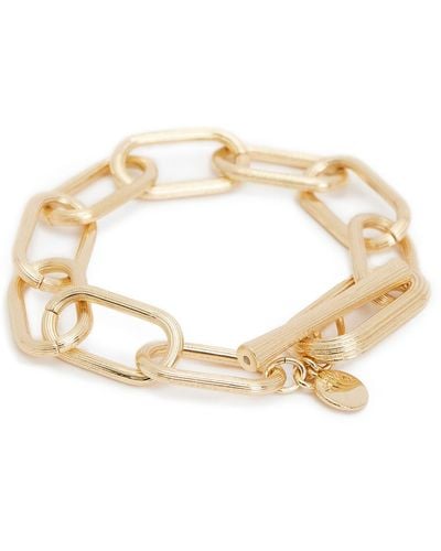 AllSaints Oval Chain Toggle Bracelet - Metallic