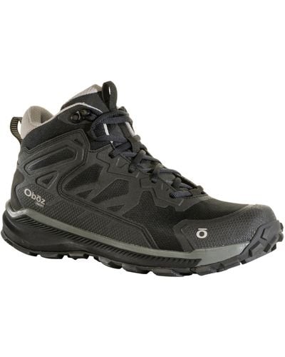 Obōz Katabatic Mid B-dry Waterproof Hiking Sneaker - Black