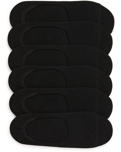 Nordstrom 6-pack No Show Liner Socks - Black