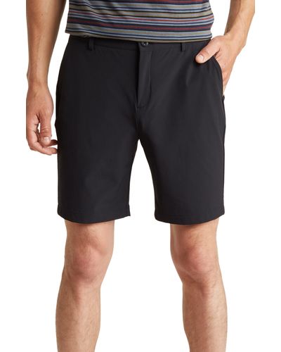 Bugatchi Flat Front Shorts - Black