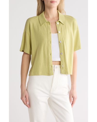 Madewell Relaxed Button-up Polo Shirt - Yellow