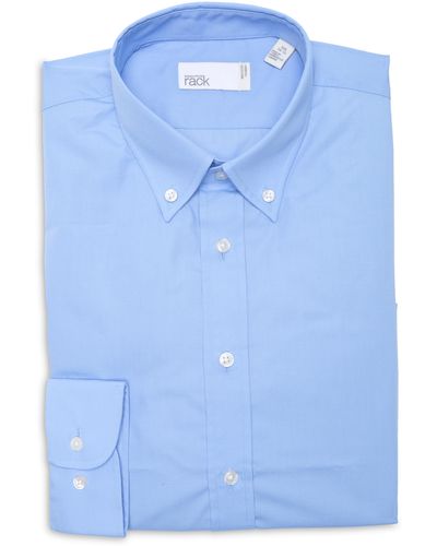 Nordstrom Trim Fit Button-down Dress Shirt - Blue