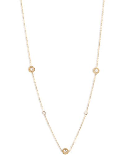 THE KNOTTY ONES Roman Numeral Charm Necklace - White