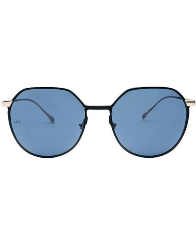 MITA SUSTAINABLE EYEWEAR 53mm Round Sunglasses - Blue