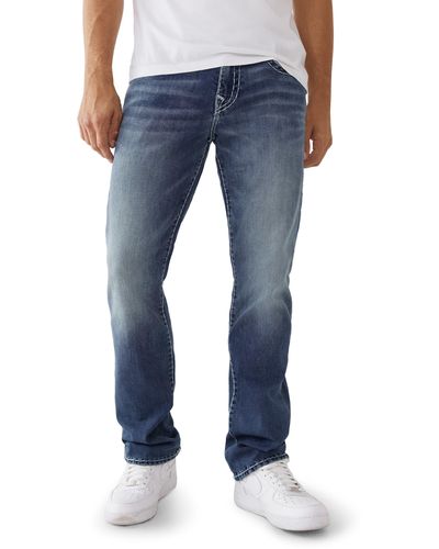 True Religion Ricky Super 't' Flap Skinny Jeans - Blue